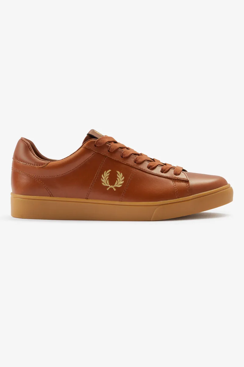 Fred Perry Ανδρικό Δερμάτινο Sneaker Spencer Leather B4334-448 Καφέ
