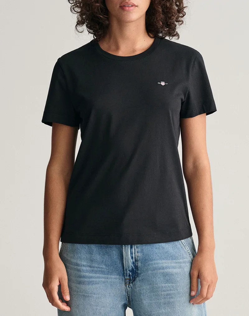 GANT ΜΠΛΟΥΖΑ ΚΜ REG SHIELD SS T-SHIRT REG SHIELD SS T-SHIRT 3GW4200200-5 Black