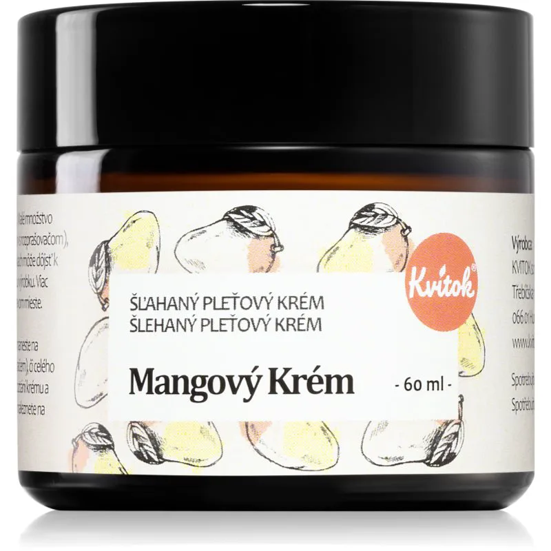 Kvitok Mango Cream απαλή κρέμα προσώπου για ευαίσθητη και ξηρή επιδερμίδα 60 ml