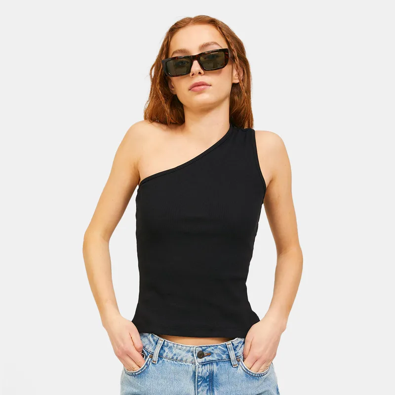 JJXX One Shoulder Rib Γυναικείο Αμάνικο T-shirt (9000139398_1469)