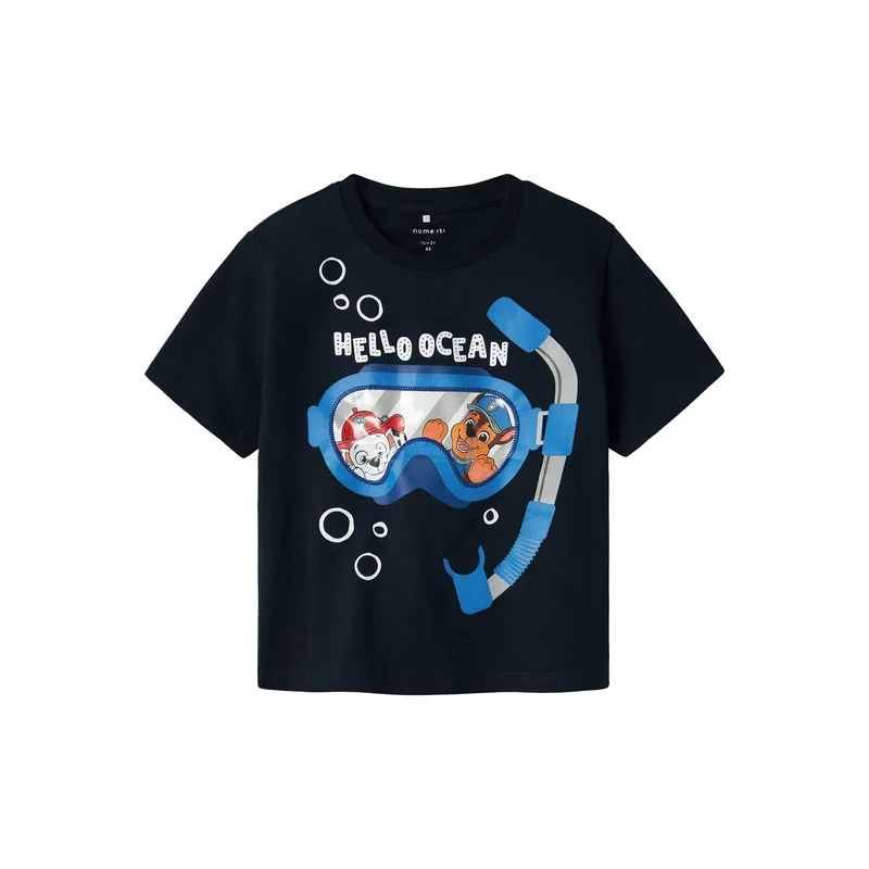 NAME IT T-Shirt Morish 13240711 Σκούρο μπλε Standard Fit