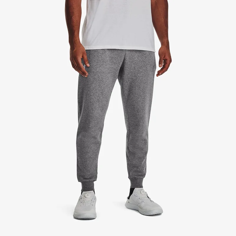Παντελόνια Under Armour Rival Fleece Joggers Castlerock Light Heather/ White L