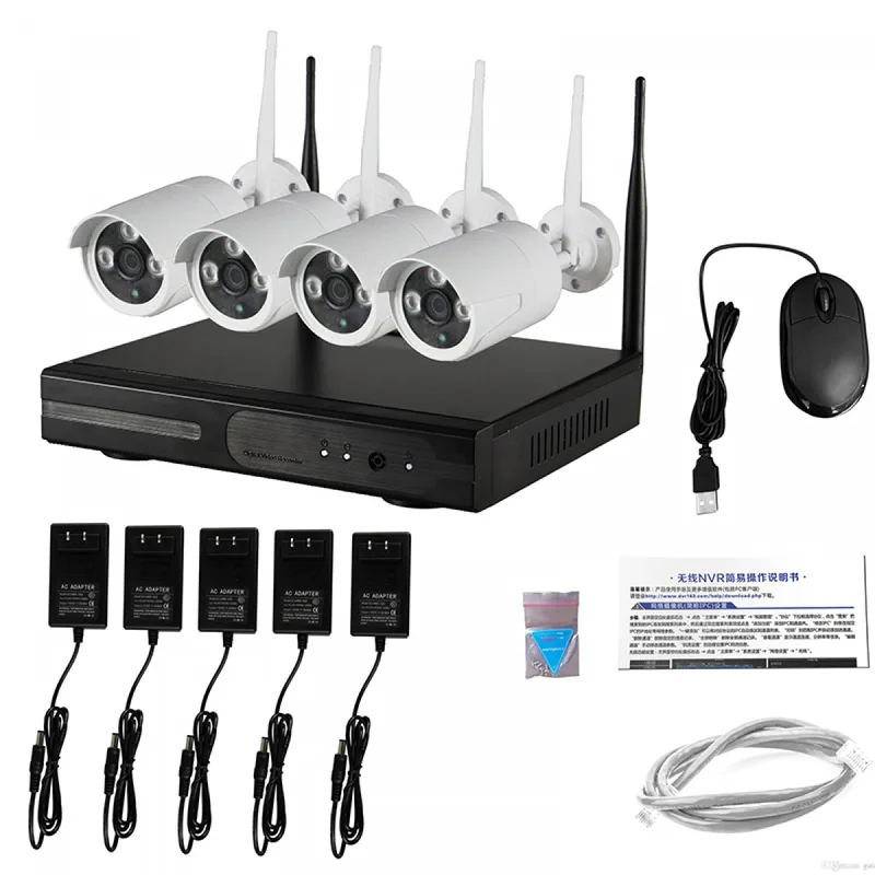 ασύρματο καταγραφικό με 4 κάμερες – nvr wifi kit – 5g – 001320