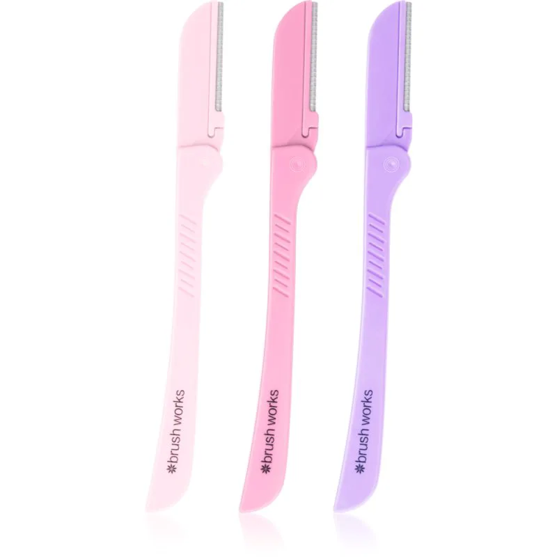 Brushworks Precision Eyebrow Razors Mixed ξυράφι Για τα φρύδια