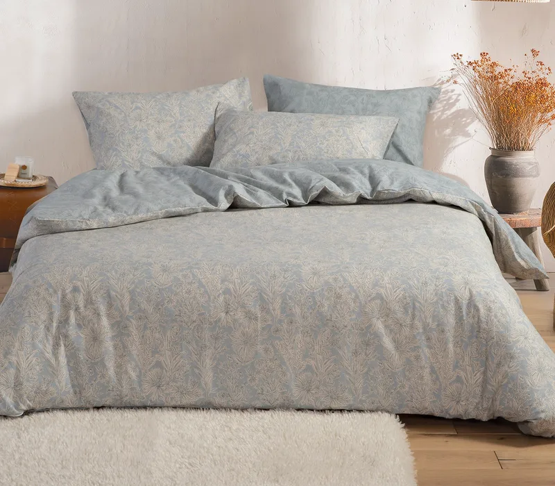 Σετ Παπλωματοθήκη Μονή 2 Τεμαχίων Nef-Nef Lucil Blue 170x240