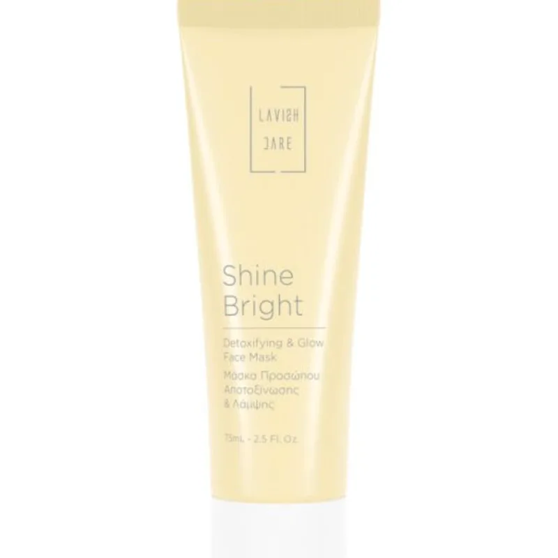Lavish Care Shine Bright Detoxifying & Glow Face Mask Αποτοξινωτική Μάσκα Προσώπου για Λάμψη 75ml