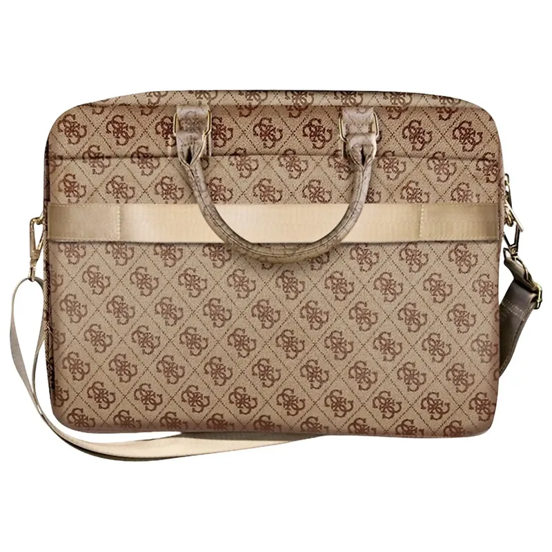 Τσάντα Guess 4G Logo Pattern 16″ Brown (GUCB15G4GFBR)