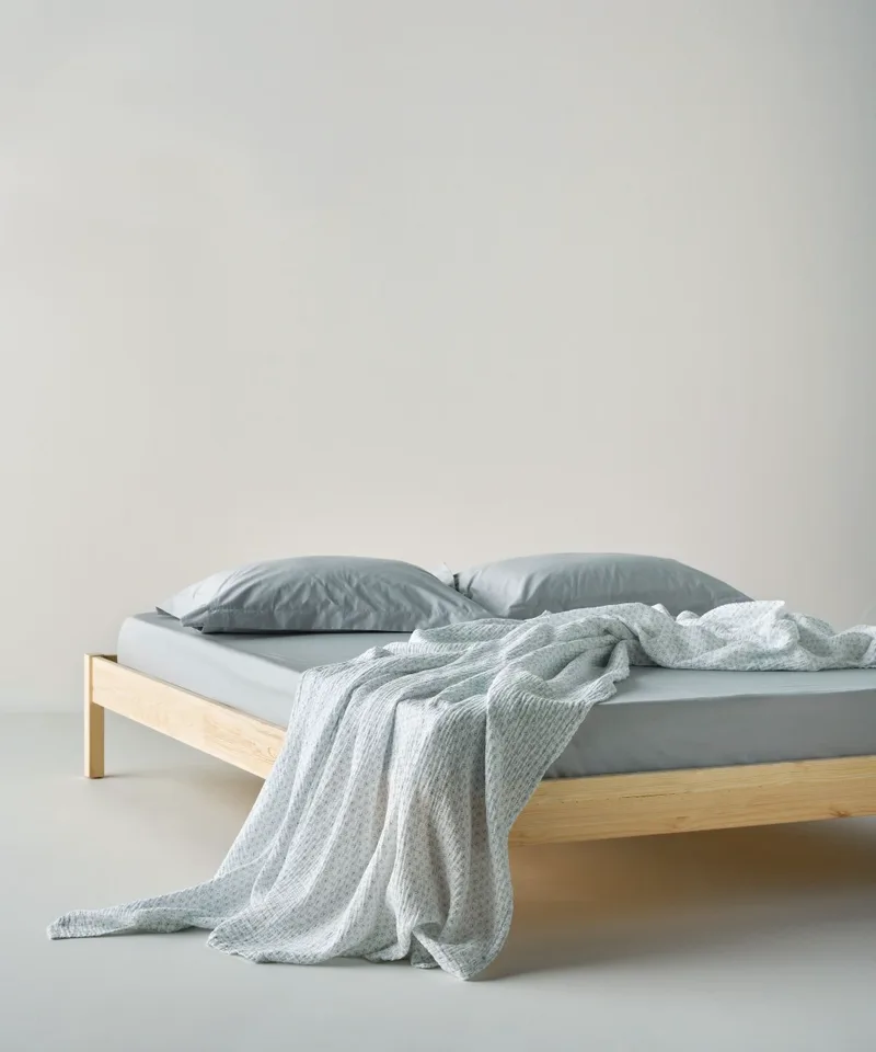 Κουβέρτα Μονή Kentia Evanthia 02A White-Mint 160x240