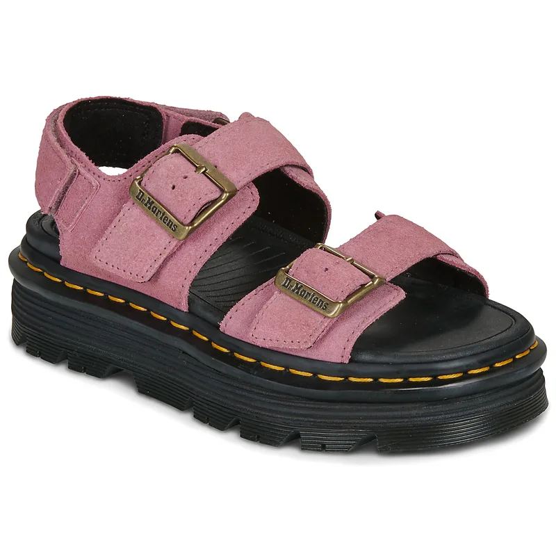 Σανδάλια με πλατφόρμα Dr. Martens ZebZag Sandal Dusty Rose EH Suede