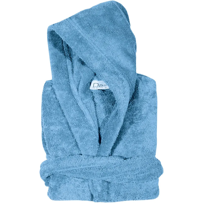 Μπουρνούζι Με Κουκούλα Das Home Casual 5908 Light Blue - MEDIUM