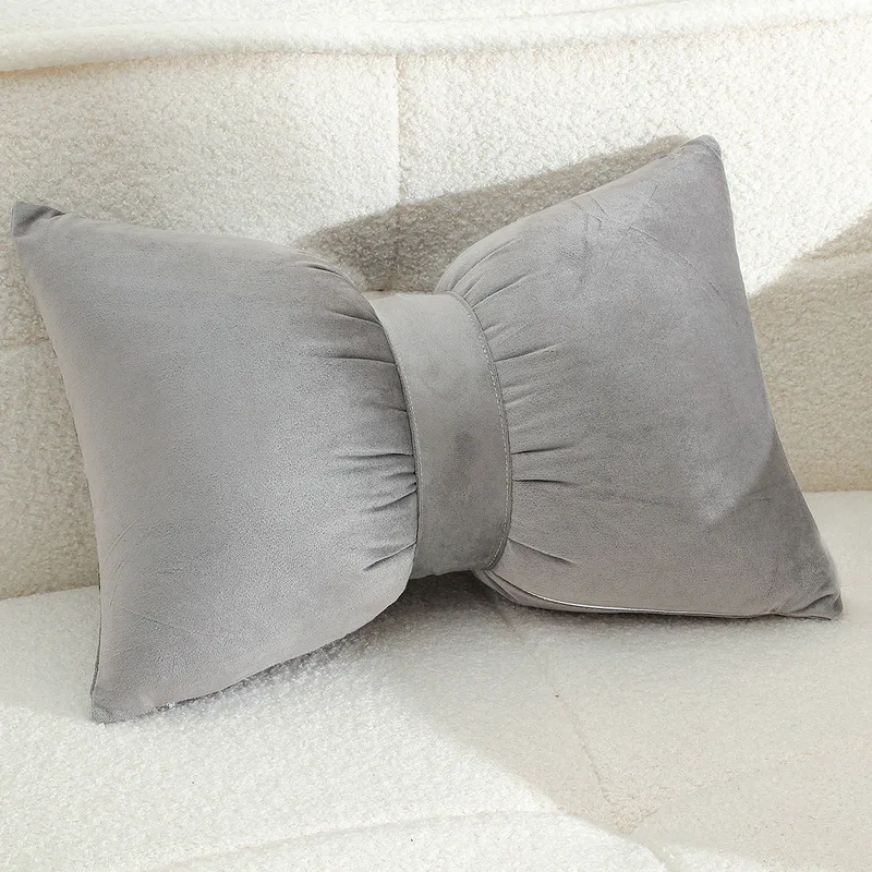 Διακοσμητικό Μαξιλάρι 50X35 Melinen Bow Silver (50x35)