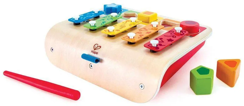 ΞΥΛΟΦΩΝΟ - ΠΙΑΝΑΚΙ - ΠΑΖΛ HAPE SHAPE SORTER XYLOPHONE (3 ΣΕ 1) 7ΤΜΧ