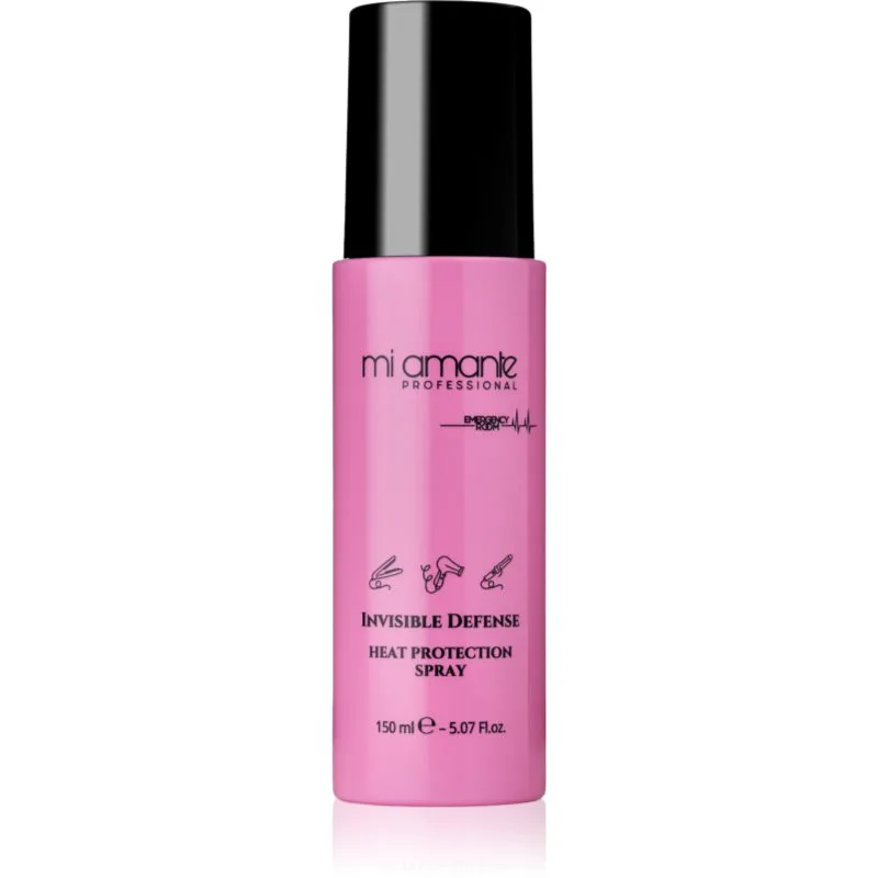 Mi Amante Professional Emergency Room Invisible Defense Heat Protection Spray θερμοπροστατευτικό σπρέι για επεξεργασία με σίδερο ή ψαλίδι μαλλιών 150