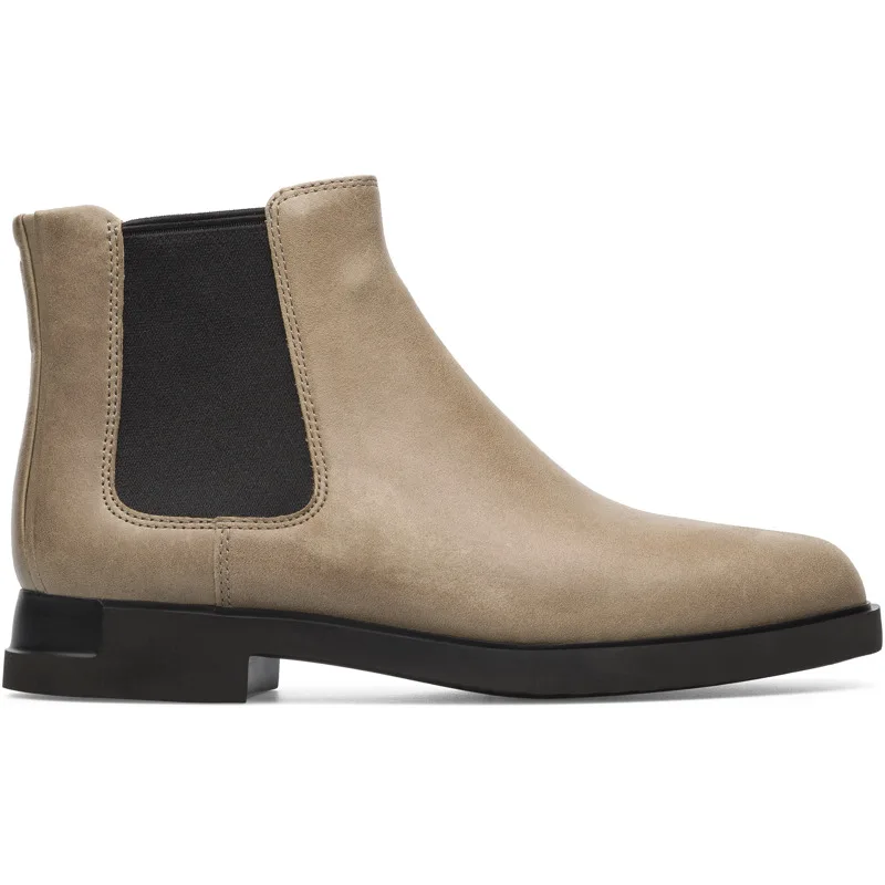 CAMPER Iman - Μποτάκια Για Γυναικεία - Γκρι, Μέγεθος 40, Smooth leather