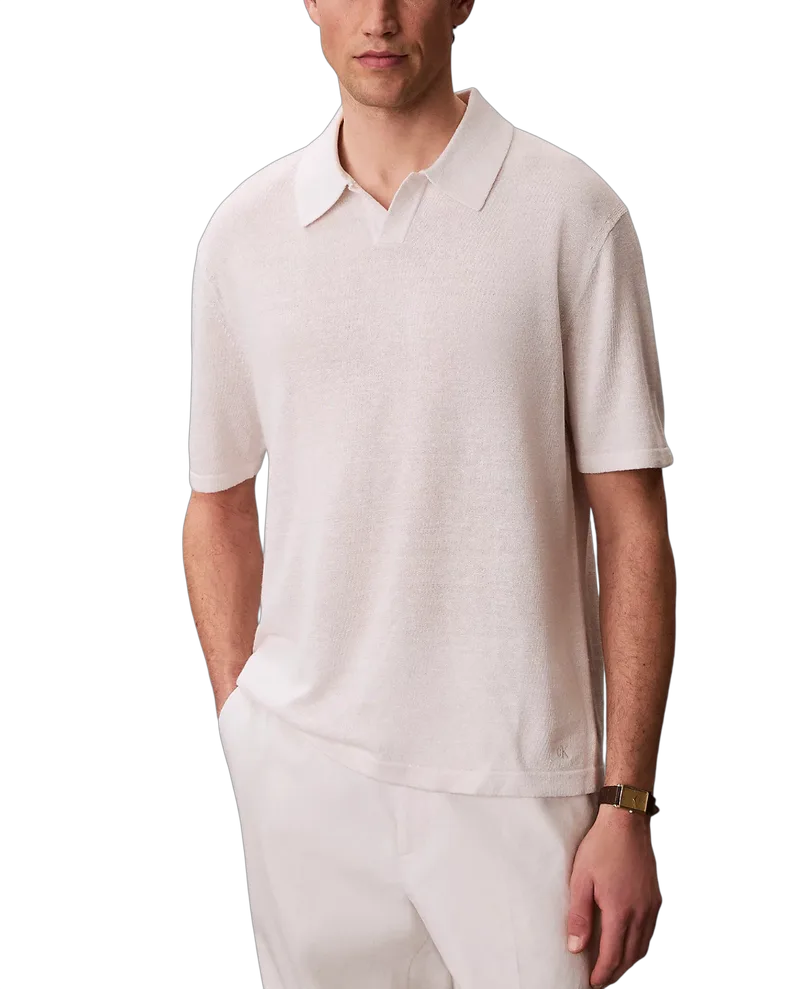 Ανδρικό Polo Εκρού Calvin Klein LV04LF313G-GNA
