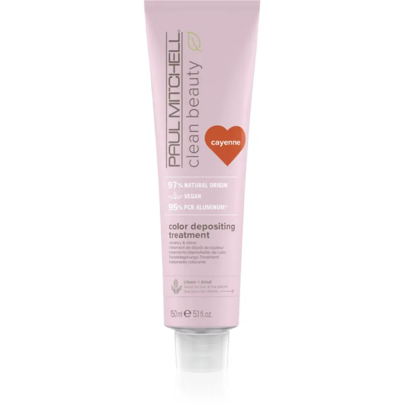 Paul Mitchell Clean Beauty Color Depositing Treatment θρεπτική μάσκα για βαμμένα μαλλιά απόχρωση Cayenne 150 ml