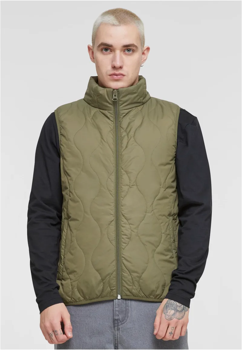Mens Super Light Bubble Vest Urban Classics TB7012-00176 Olive