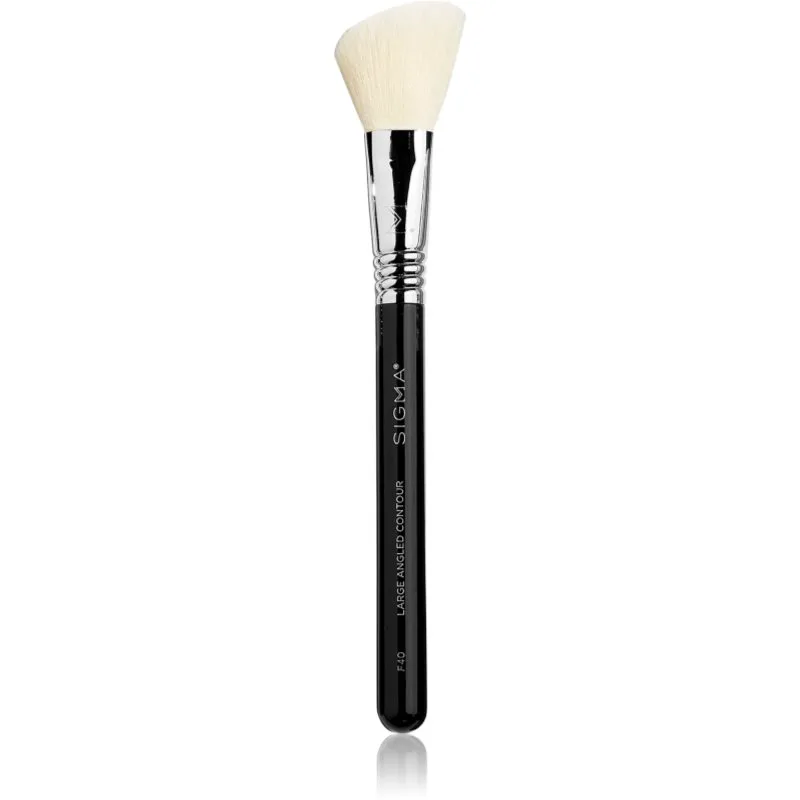 Sigma Beauty Face F40 λοξοτομημένο πινέλο για πούδρα και μπρονζερ 1 τμχ