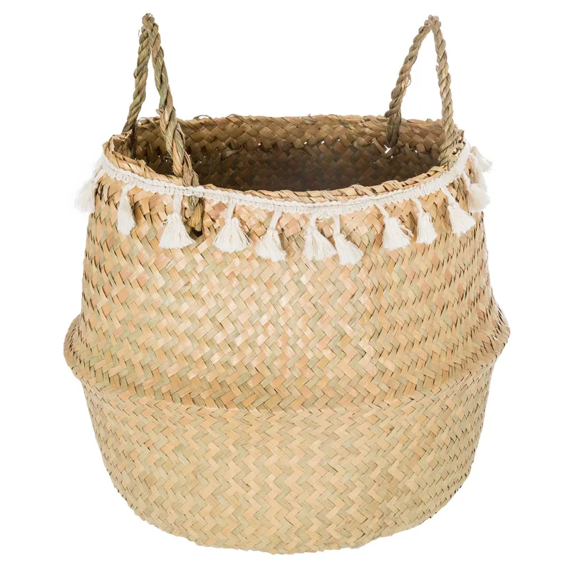 Καλάθι Αποθήκευσης (Φ30x28) A-S Pompoms White 157095
