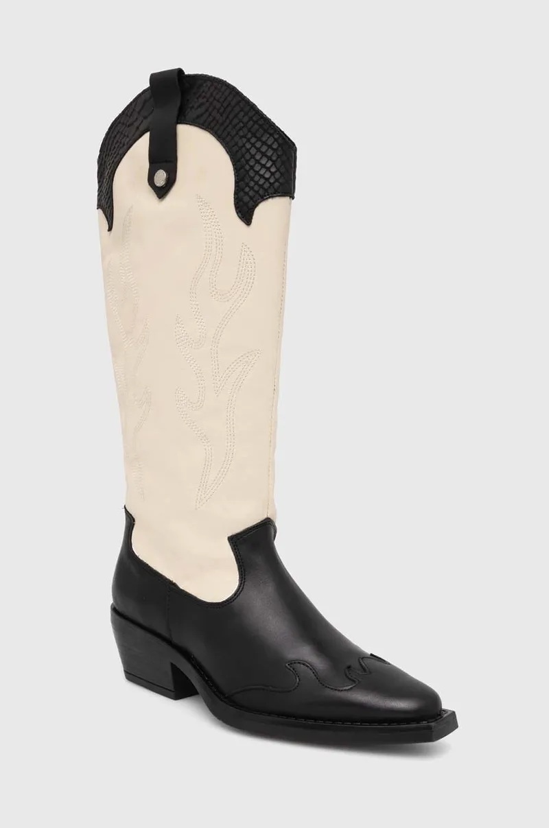 Δερμάτινες καουμπόικες μπότες Steve Madden Wenda