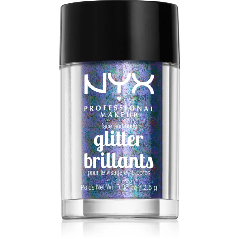NYX Professional Makeup Face & Body Glitter Brillants Γκλίτερ για το σώμα και το πρόσωπο απόχρωση 11 Violet 2.5 γρ