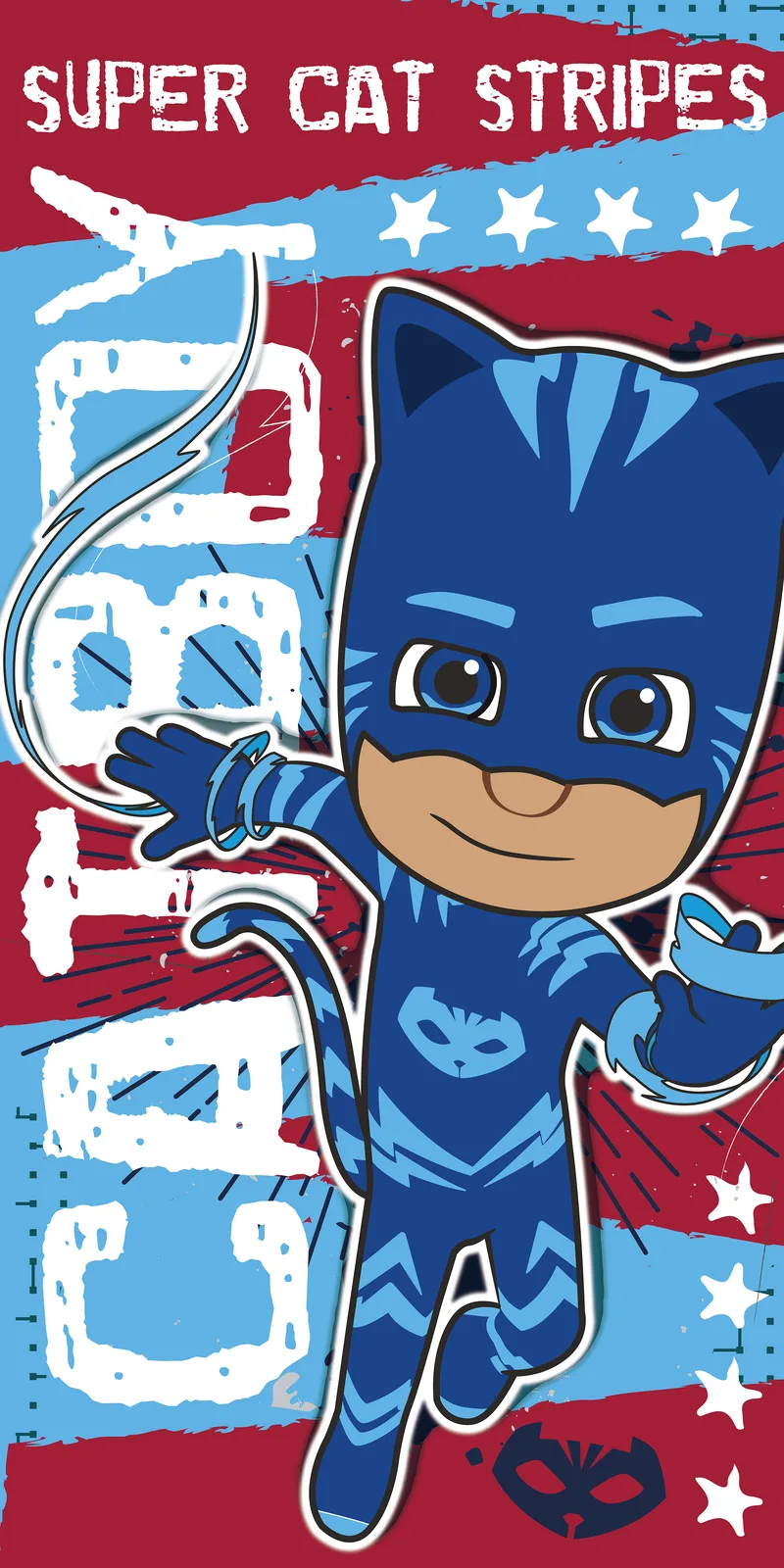 Πετσέτα θαλάσσης παιδική (70Χ140) PJ MASKS 28, VIOPROS