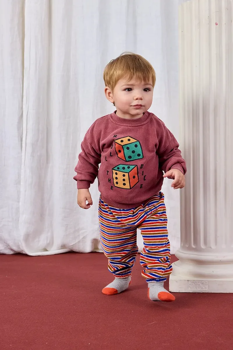 Βαμβακερή μπλούζα μωρού Bobo Choses Roll The Dice