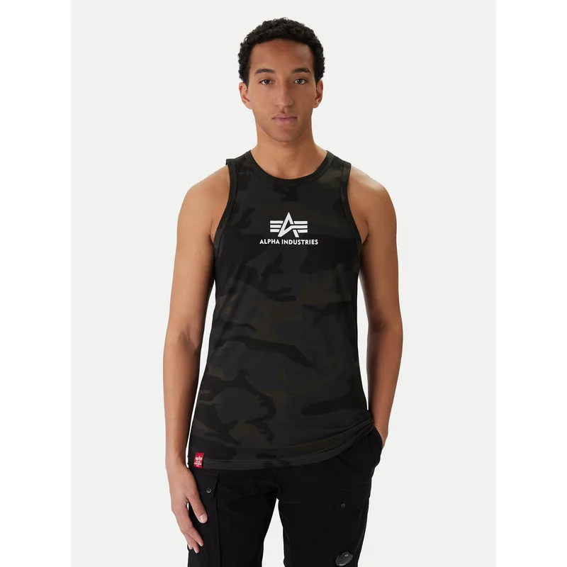 Alpha Industries Tank top Basci Camo 126566C Γκρι Regular Fit