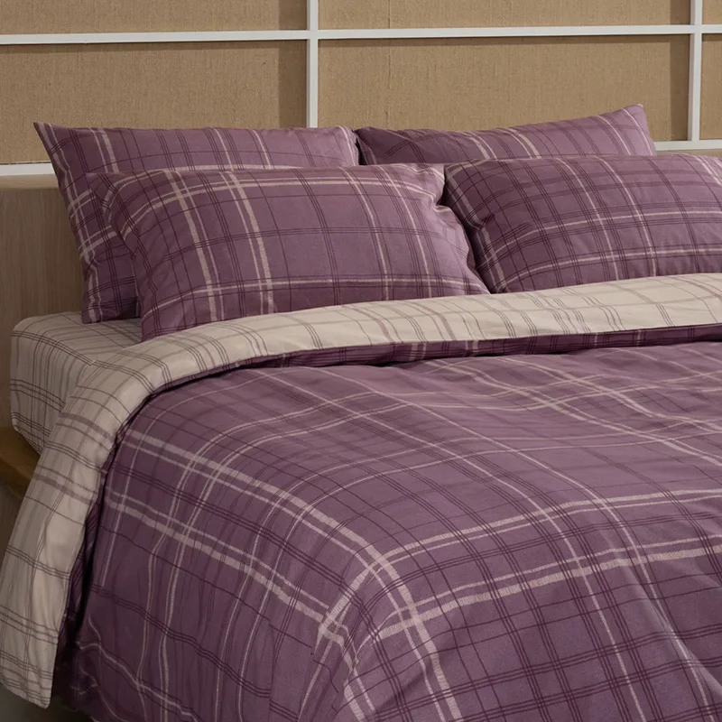 Σεντόνια Υπέρδιπλα (Σετ) 170X205+30 Sunshine Cotton Feelings 2066 Mauve Με Λάστιχο (170x205+30)