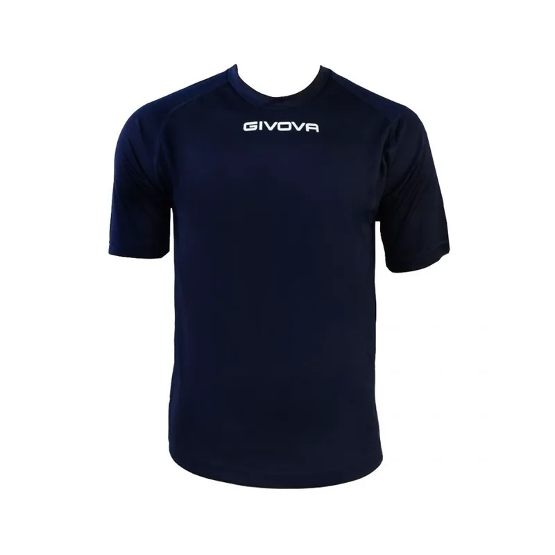 Givova MAC01-0004 Ανδρικό Αθλητικό T-shirt Κοντομάνικο Navy Μπλε MAC01-0004
