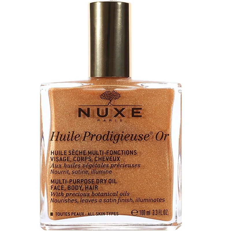 Nuxe Huile Prodigieuse OR Dry Oil Ξηρό Λάδι Ενυδάτωσης & Λάμψης για Πρόσωπο - Σώμα - Μαλλιά με Χρυσαφένια Λάμψη 100ml
