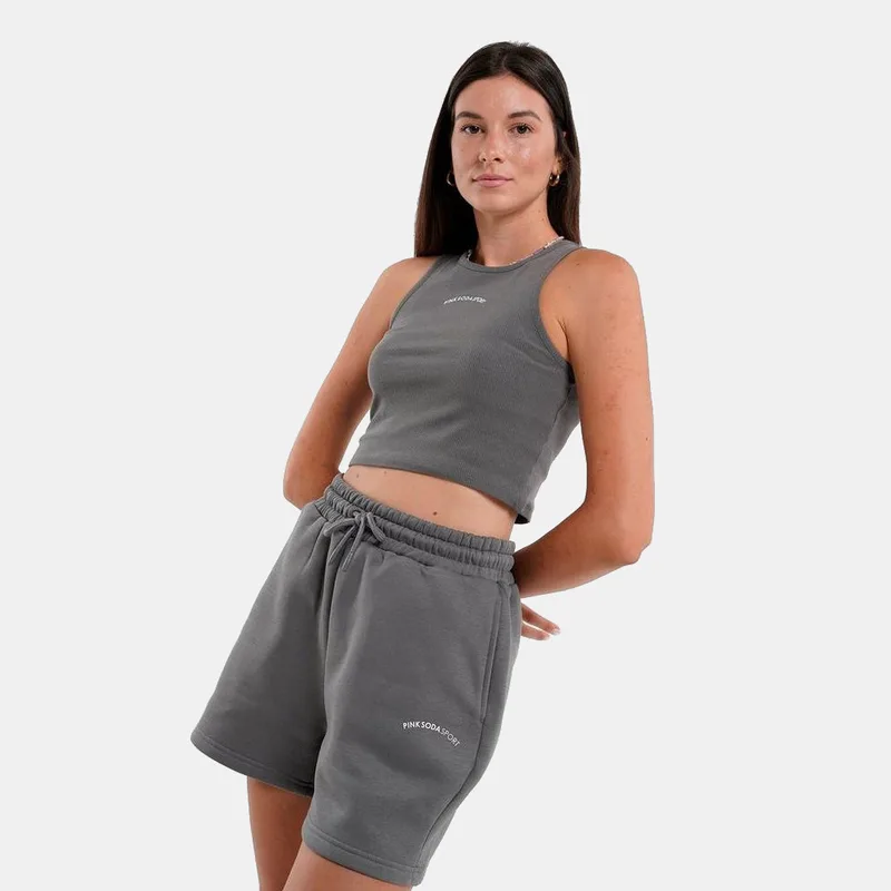 Ροζ Soda Sport Hanley Rib Γυναικείο Αμάνικο T-Shirt (9000190077_1611)