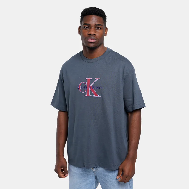 Calvin Klein 16S Tricolor Monologo Graphic Ανδρικό T-Shirt (9000263586_92643)