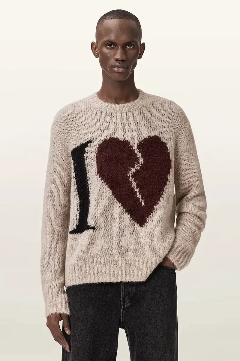Ανδρικό μάλλινο πουλόβερ AllSaints LOVER KNIT