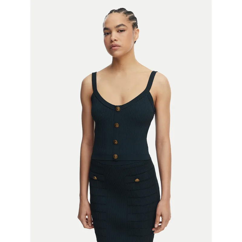 Guess Τοπ W5YR10 Z0130 Πράσινο Regular Fit