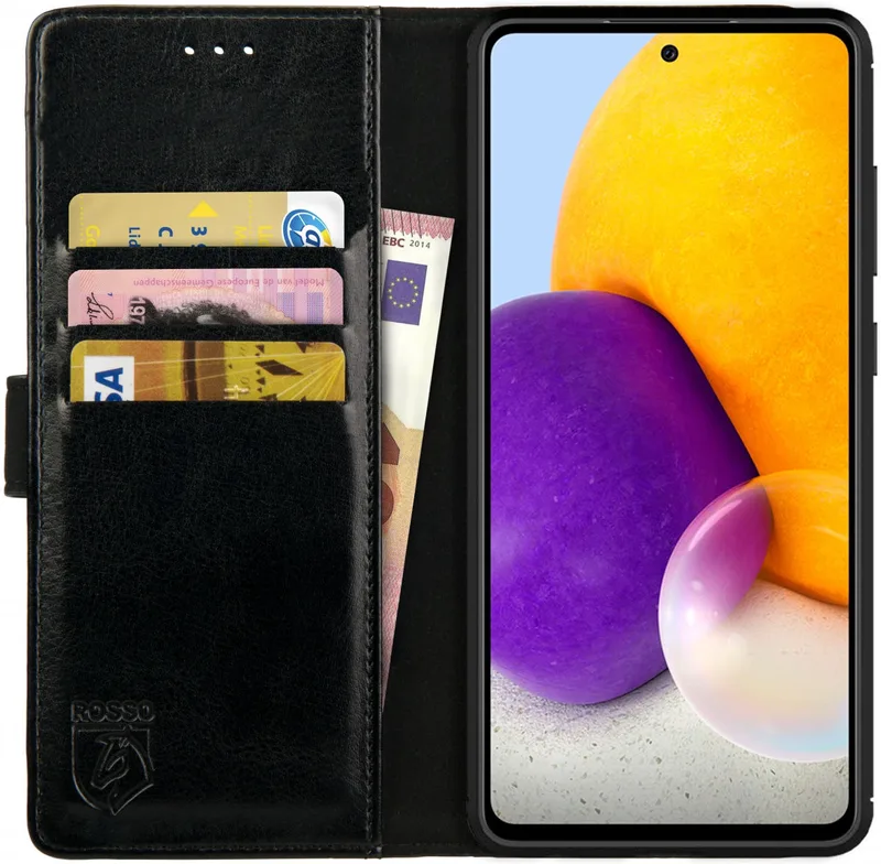 Κόκκινο Element PU Θήκη Πορτοφόλι Samsung Galaxy A72 - Black (8719246296635)