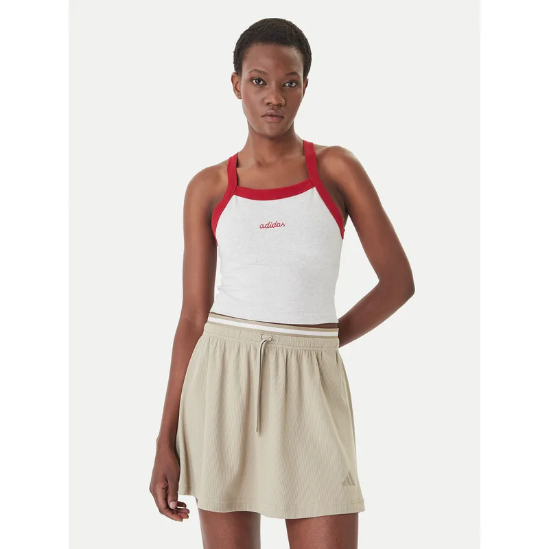 adidas Τοπ 158661 Γκρι Slim Fit