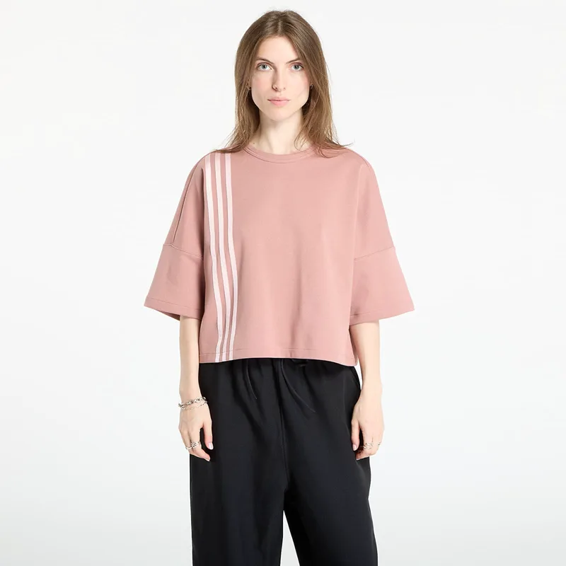 T-shirt adidas Off Placed 3-Stripes T-Shirt Warm Clay S