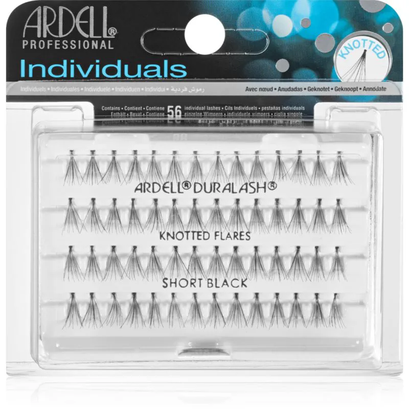Ardell Individuals αυτοκόλητες βλεφαρίδες σε τουφάκια με κόμπο Short Black