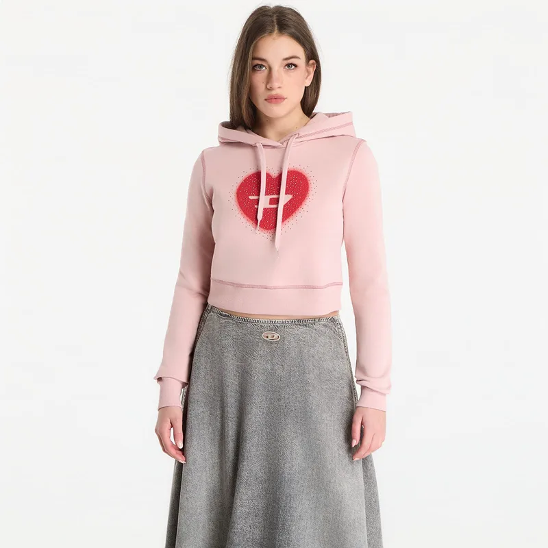 Φούτερ Diesel F-Slimmy-Hood-S5 Sweatshirt Pale Mauve M