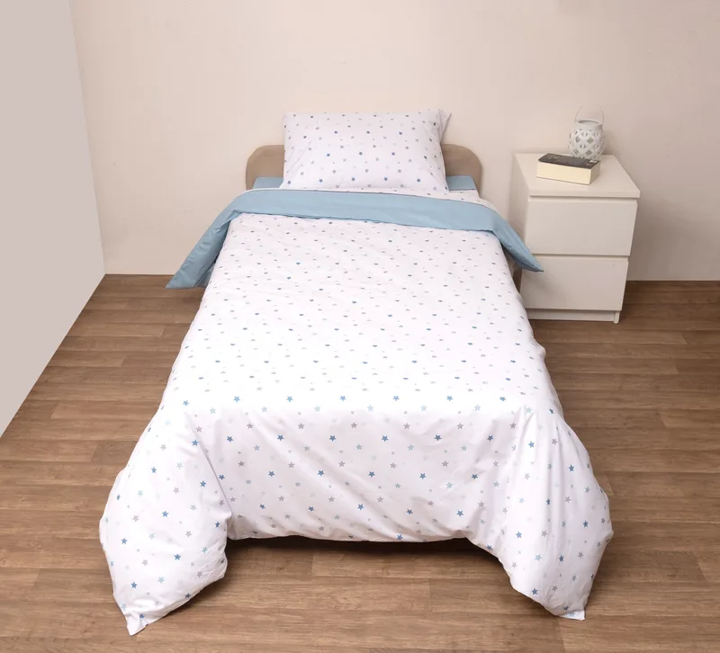 Σετ Παπλωματοθήκη Μονή 160x240 Ίκαρος Σιέλ