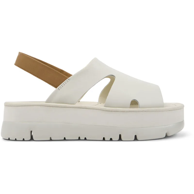 CAMPER Oruga Up - Πέδιλα Για Γυναικεία - Λευκό, Μέγεθος 36, Smooth leather