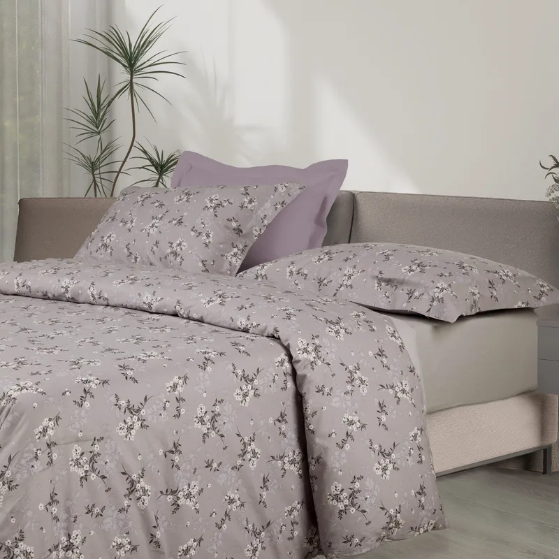 Σετ Παπλωματοθήκη Υπέρδιπλη 3 Τεμαχίων Das Home 9684 Taupe-Grey 220x240