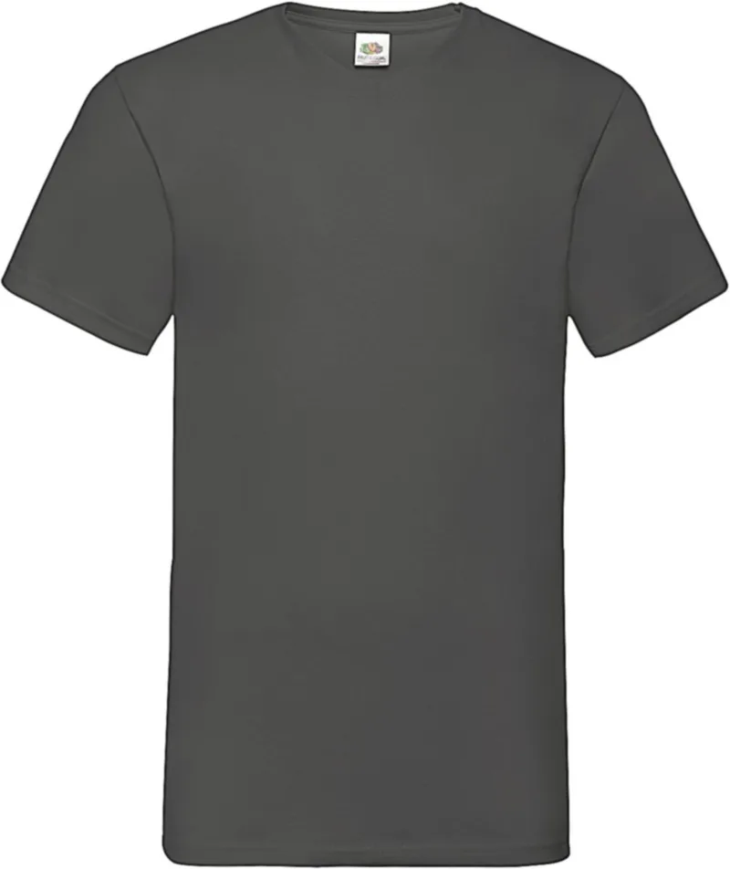 V-Neck T-Shirt Valueweight Fruit of the Loom 61-066-0 Light Graphite
