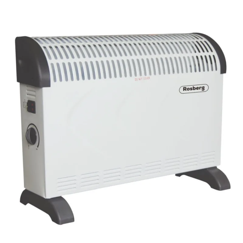 Σόμπα Convector Rosberg R51974A, 2000W, 3 επίπεδα ισχύς λειτουργίας, Θερμοστάτης, Λευκό