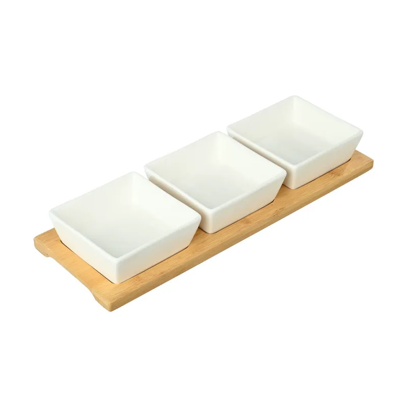 Estia Μπολάκια Bamboo Essentials Με Βάση Bamboo Σετ 4 Τεμ.