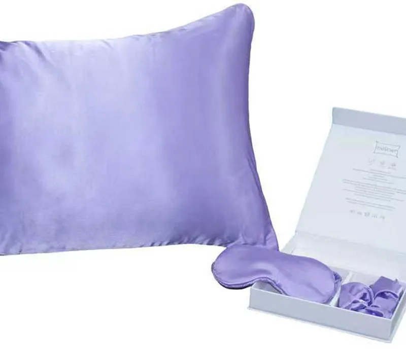Μεταξωτή Μαξιλαροθήκη + Μάσκα Ύπνου + Scrunchie Melinen Pure Silk Lilac