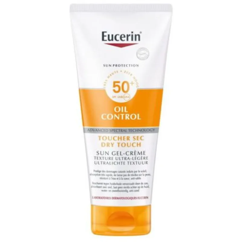 Eucerin Sunscreen Gel-Cream Spf50+ Oil Control Tocco Secco 200ml