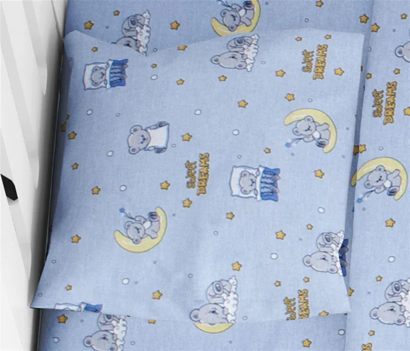 ΜΑΞΙΛΑΡΟΘΗΚΗ ΕΜΠΡΙΜΕ bebe Sweet Dreams 551 35X45 Sky Blue 100% Cotton