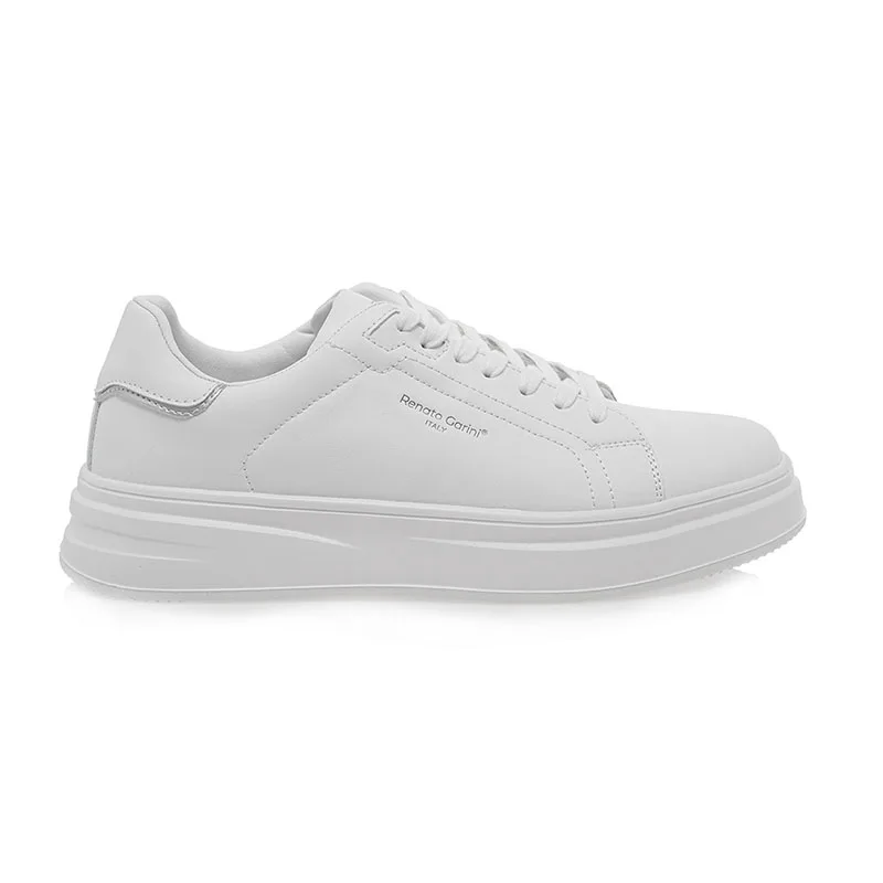 Ανδρικά sneakers Renato Garini 117 DAVE-711 TOTAL WHITE/SILVER U5700117348007 λευκό